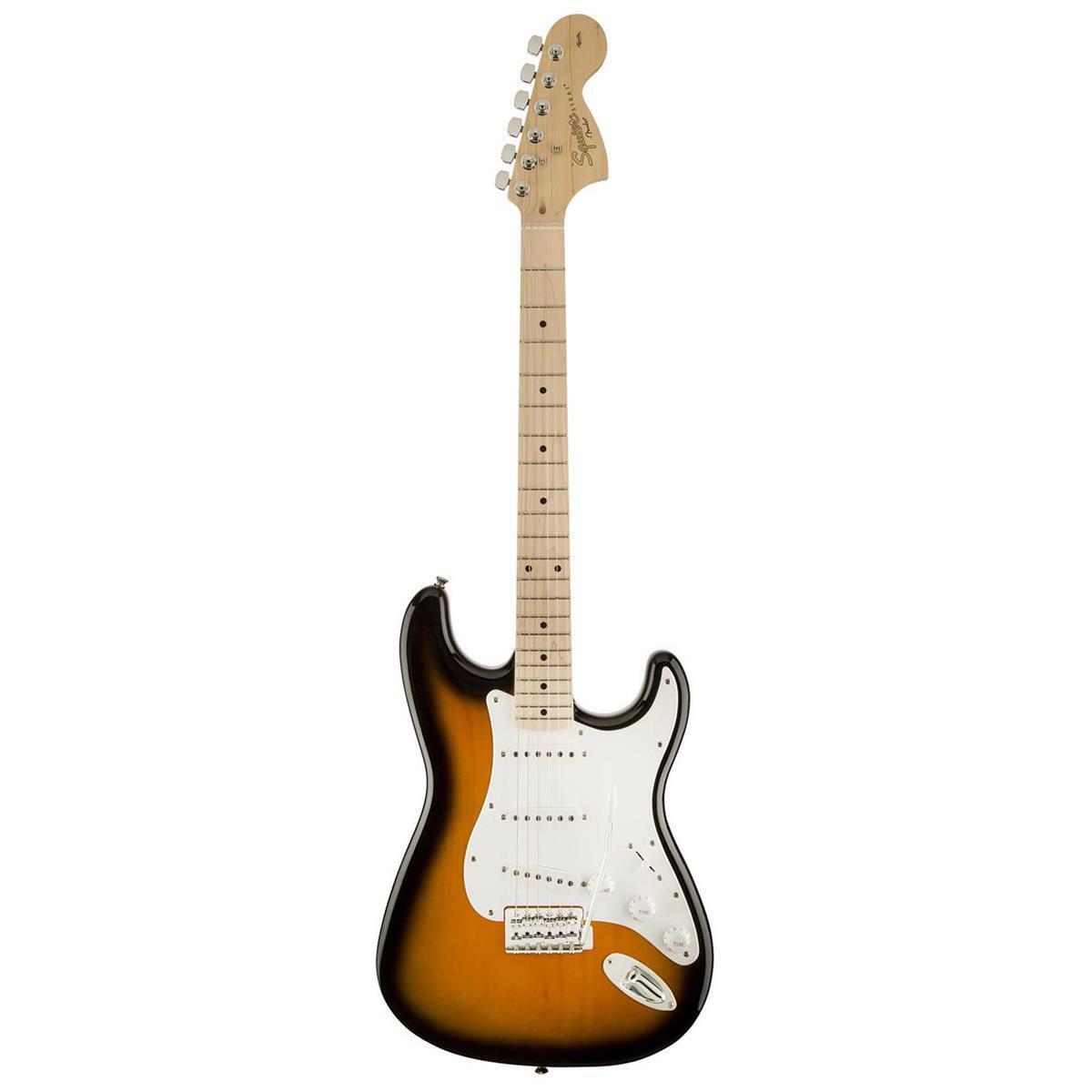 Squier Affinity Series Stratocaster Electric Guitar, Maple, 2-Color Sunburst