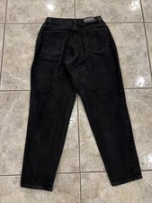 Vintage Womens 14 Petite Gitano Mom Jeans fits 29x29 High Waisted Tapered Black