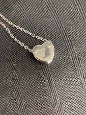 Pet Cremation Urn Necklace - Silver Cat