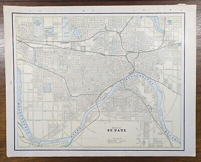 St Paul Map, 1891