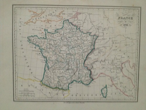 4 Cartes historiques de la France 1837-1841 - Foto 4 di 5
