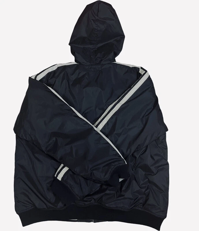 VINTAGE BCG MENS BLACK FULL ZIP LONG SLEEVE REVERSIBLE PUFFER JACKET SIZE XXL - Image 4 of 4