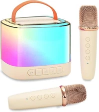 Karaoke Machine Portable Bluetooth Speaker Wireless Microphone Toy Gift Birthday