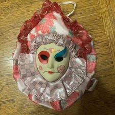 Vintage Sugar Loaf Hand-Painted Ceramic Jester Wall Mask 