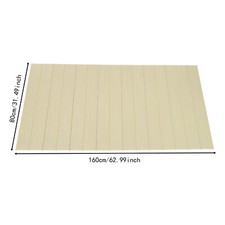 Bathtub Lid Folding Bath Cover Bathtub Dustproof Board 62.99 31.5 0.26 in Yellow