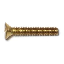 8-32 x 1" Brass Slotted Flat Head Machine Screws 30 pcs.