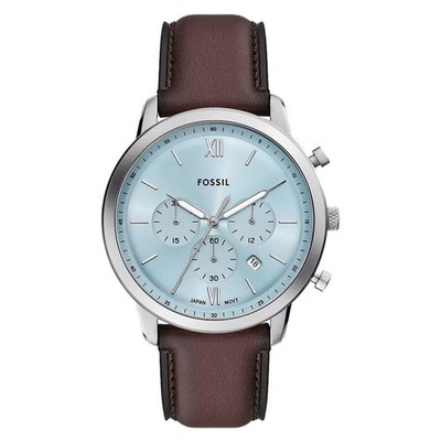 Fossil FS6109 Neutra Chronograph mit braunem Lederarmband, 44 mm   elegante Herr