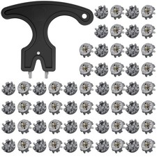 Cozypower 51 Pcs Golf Cleats Set 50 Golf Shoe Spikes Replacements with 1 Clea...