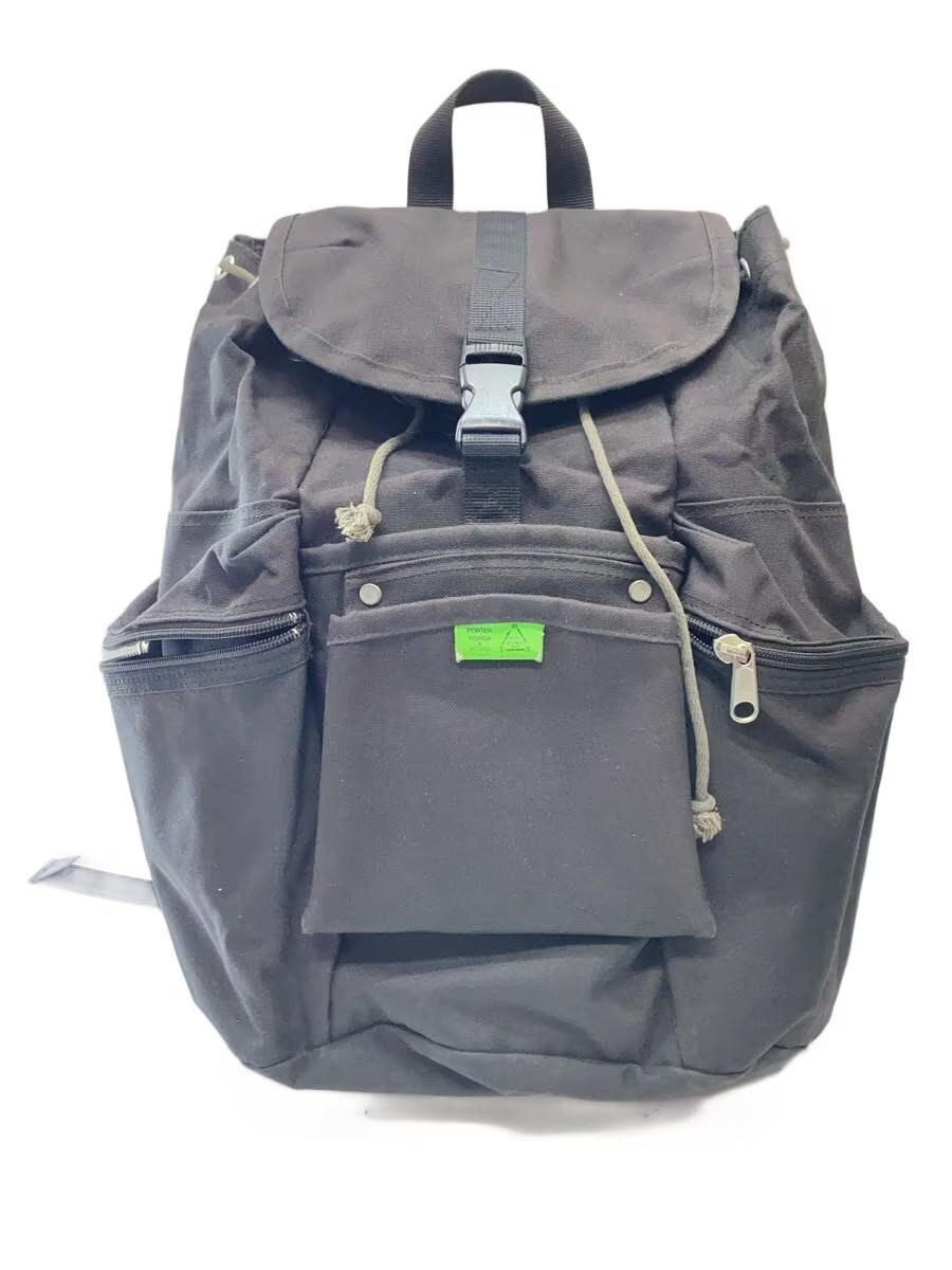 PORTER Backpack Nylon Black Solid from Japan - image 2
