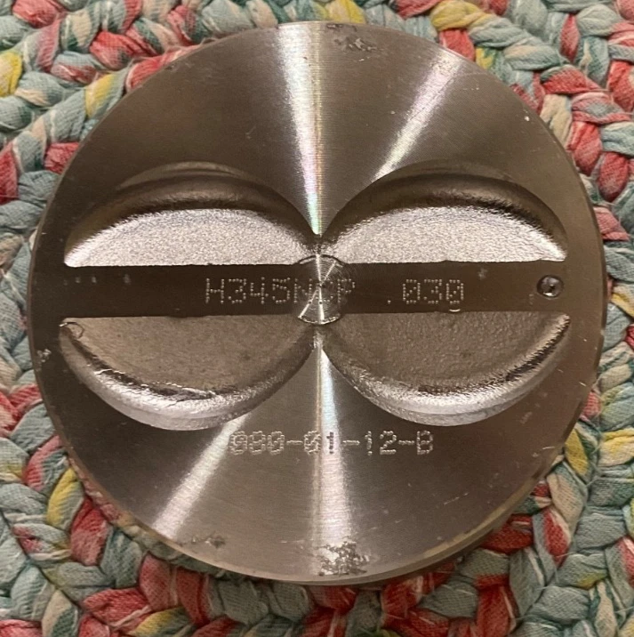 🔥 NEW FEDERAL MOGUL STERLING H345NCP PISTON SET W/ WRIST PINS / 350 CHEVY .030 - Image 4 of 4