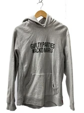 WACKO MARIA Heavy Weight Pullover Hoodie Parka L Cotton Gray Print