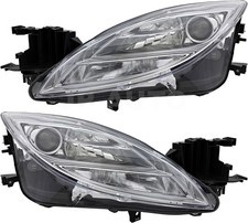 For 2009-2010 Mazda 6 Headlight Halogen Set Driver And Passenger Side