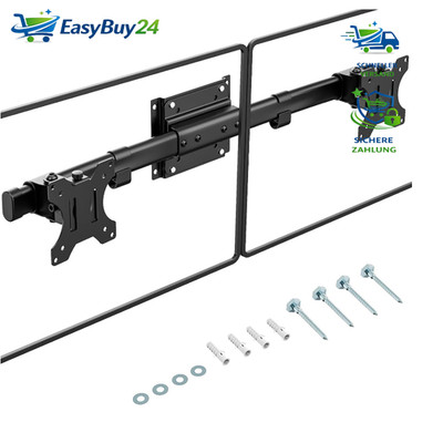 Dual Monitorhalterung Adapter 13-27 Zoll VESA 75x75 100x100mm Max. 10kg