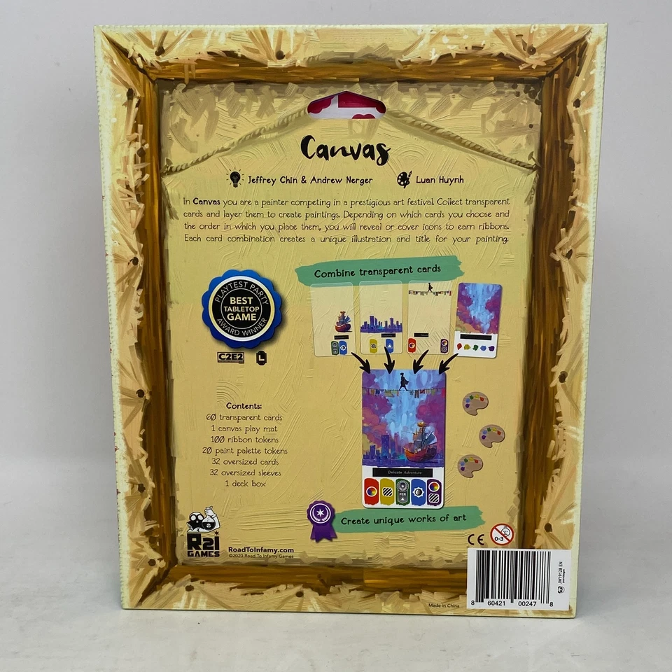 CANVAS Board Game Kickstarter Edition w Wooden Pieces, Easels, Playmat - Image 2 of 4