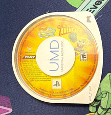 THQ SpongeBob SquarePants: The Yellow Avenger Sony PSP E NTSC-U/C 2006 UMD