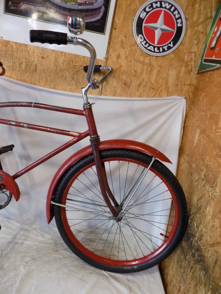 1938 SCHWINN RAT ROD PREWAR BICYCLE B6 PANTHER MOTORBIKE DX KLUNKER STRAIGHTBAR - Image 3 of 4