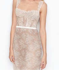 Victoria  s Secret Wicked Balconette Lace Slip Dress Sz M Bridal Feminine Y2K NEW