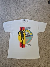 VTG 90s Single Stitch Screen Stars John Holladay T-Shirt Running Quad City BIX 7