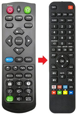 Fernbedienung passend für VIEWSONIC PX726HD | VS15902 | VS15903