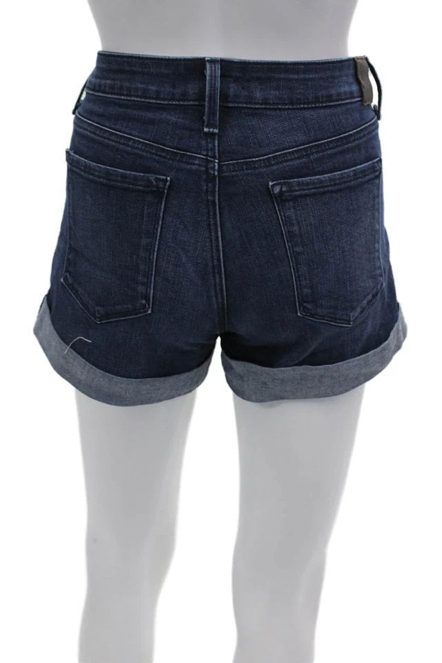 Pantalones Cortos de Playa Level 99 Unisex Azul Oscuro Botón Talla 27 Foto 3 de 4