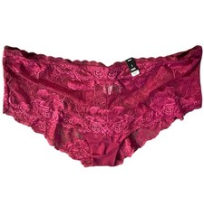NWT Torrid Cheeky Panties Burgundy Rose Lace Size 3 3X, 22/24 