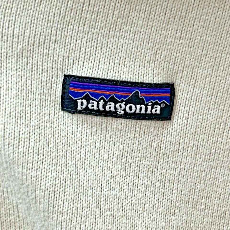 Patagonia 套衫女式中号米色羊毛更好毛衣 1/4 拉链 — 第 3/4 张图片