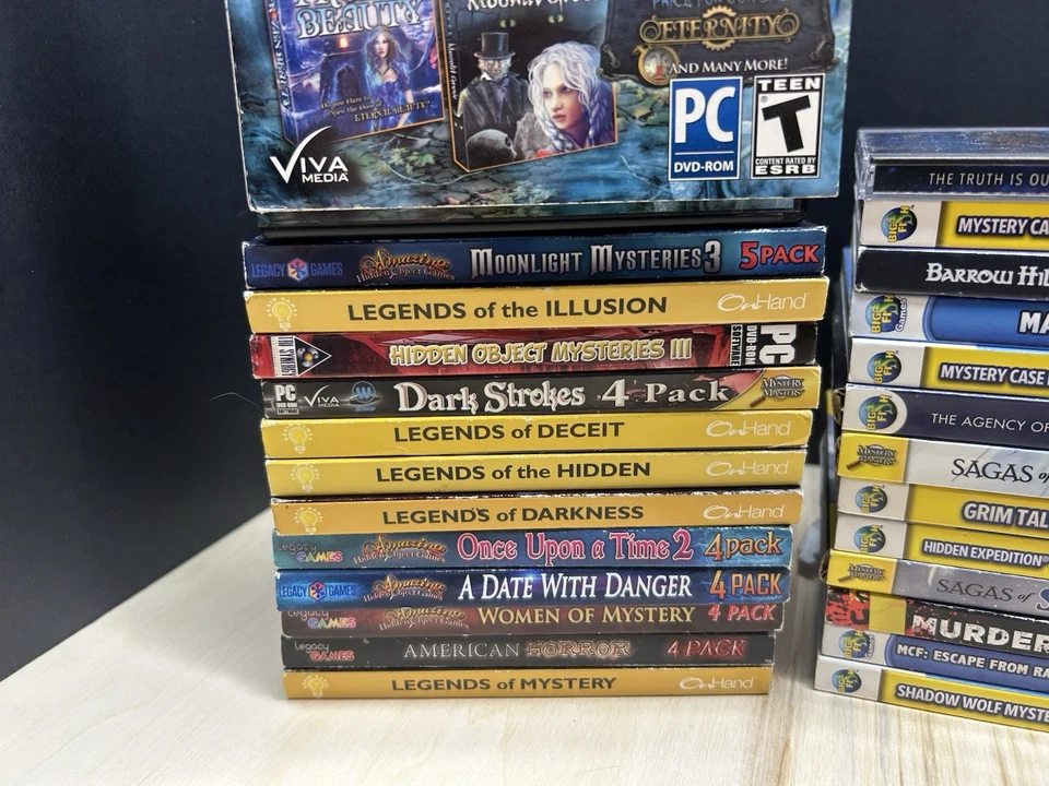 Lot Of (40) Hidden Object Puzzle Mystery Adventure Horror PC Games - Image 3 of 4