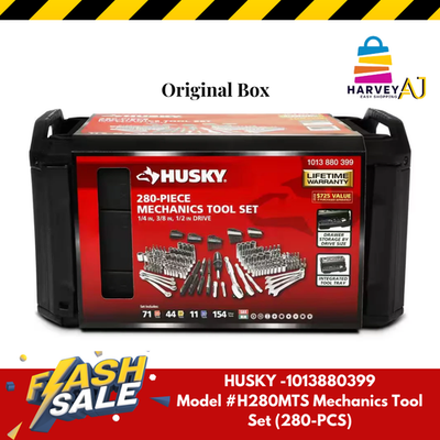 #ad Husky Mechanics Tool Set 280 Piece Mechani#x27;c Tools Set 3 Drawer Case Box New $161.97