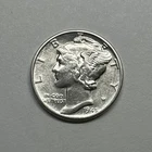 Photo of a 1945-D Mercury Dime from an eBay listing that sold on Jul 18, 2026