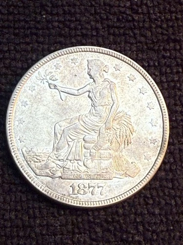 1877 T$1 Trade Dollar Note Reverse Scratch