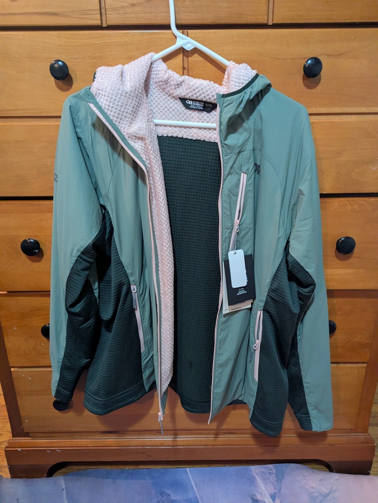 Outdoor Research Deviator Hoddie-Lightweight Insulated Jacket SZ W XLarge Balsam