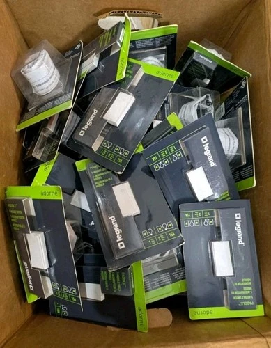 LOT OF (19) BRAND NEW LEGRAND ADORNE PADDLE SWITCHES WHITE