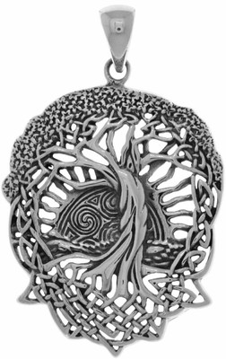 Jewelry Trends Sterling Silver Celtic Tree of Life Pendant