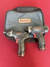 Bosch 12V Litheon Cordless Impact Driver Combo Kit w/ Bag  2 Working Batteries