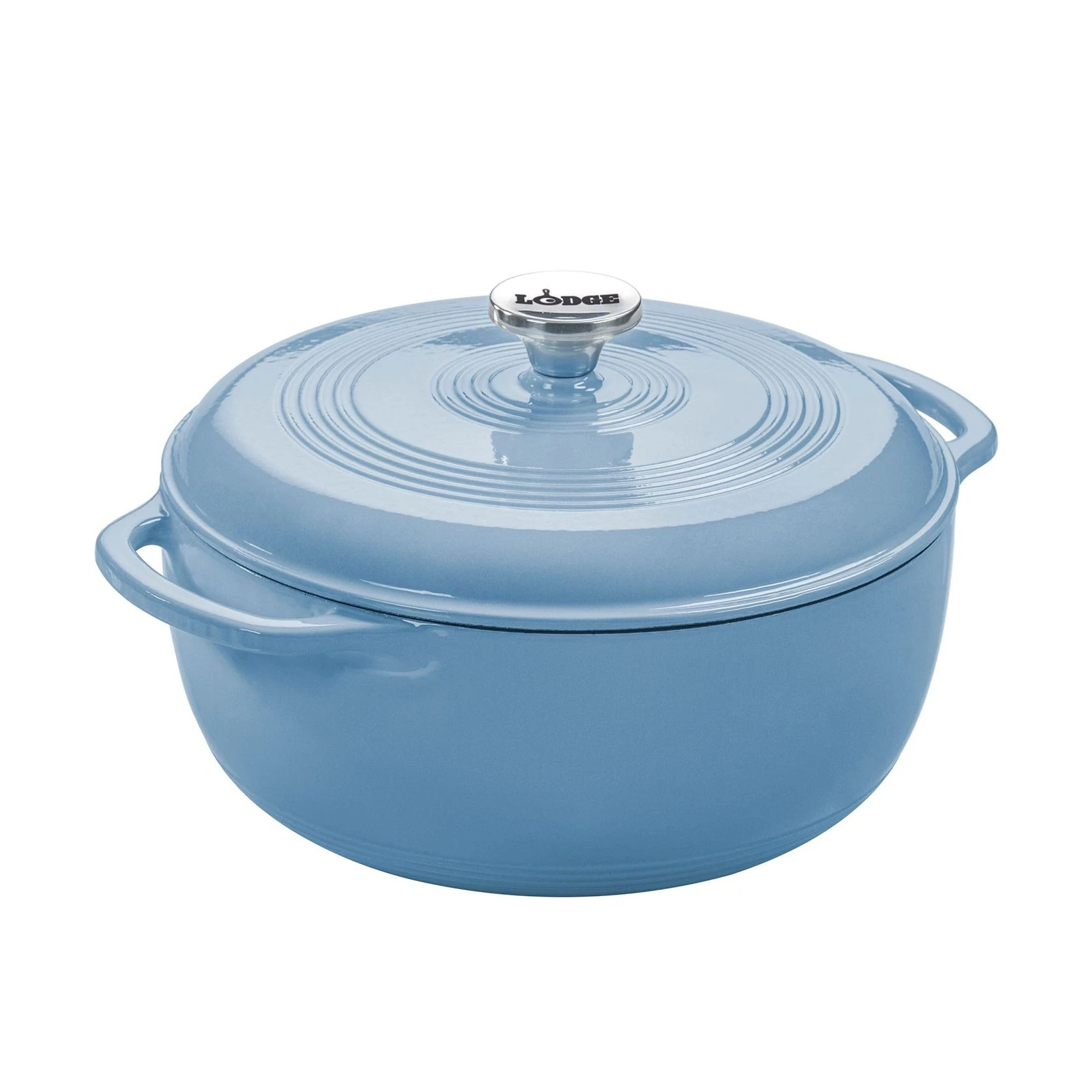 Dutch Oven 6 Quart Enameled Cast Iron Bread Baking Storm Blue Lodge Essential
Opens in a new window