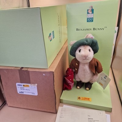 Steiff 354335 Beatrix Potter 100 Jahre Benjamin Hase Ltd Ed 01071/1500 Originalverpackt