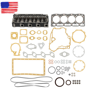 V1505 V1505D V1505T V1505E For Kubota Engine Complete Cylinder Head W/Gasket Kit