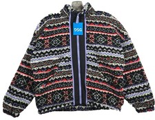 DSG Girls' Cozy Fleece multicolor Full Zip Jacket NWT Medium 10 - 12