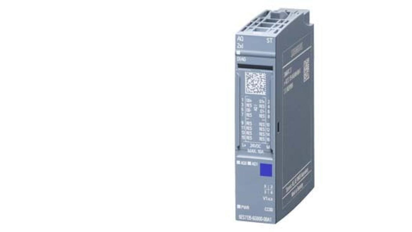 SIMATIC ET 200SP, 2 AO-6ES7135-6GB00-0BA1 ANALOG OUTPUT MODULE