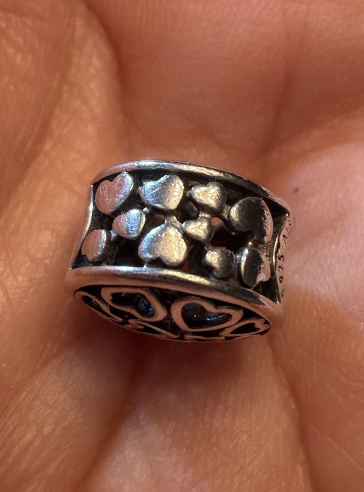 Authentic Pandora Openwork Loving Sentiments Hear… - image 3