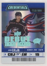 2019 Upper Deck Credentials Debut Ticket Access /999 Tier 1 Jakob Lilja #70 vm9