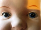 Antique 15" Composition Baby Doll As Found Loose Stringing Head Paint Loss — photo 1