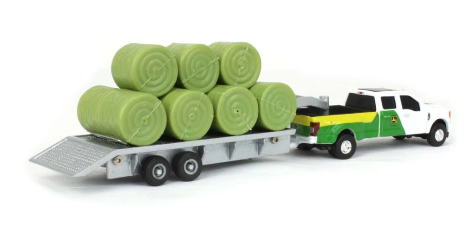ERTL, FORD F-350 con rimorchio e 11 balle di fieno, 1/64,  ERT45927 - Immagine 4 di 4