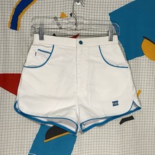 Vintage 70s Levis Shorts Hot Pants 26 Hoochie Daddy Piping Retro Pin Up USA