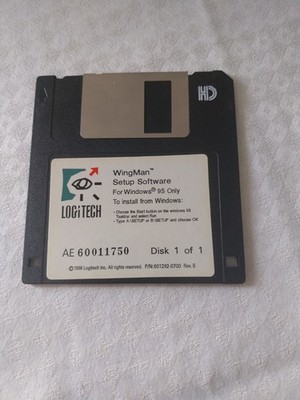 Logitech Wing Man Setup Software  Für Windows 95  3,5 Diskette