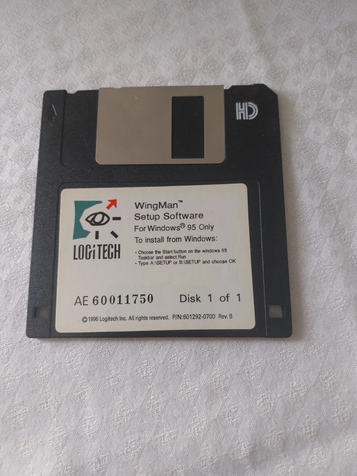 Logitech Wing Man Setup Software  Für Windows 95  3,5 Diskette - Bild 1 von 1