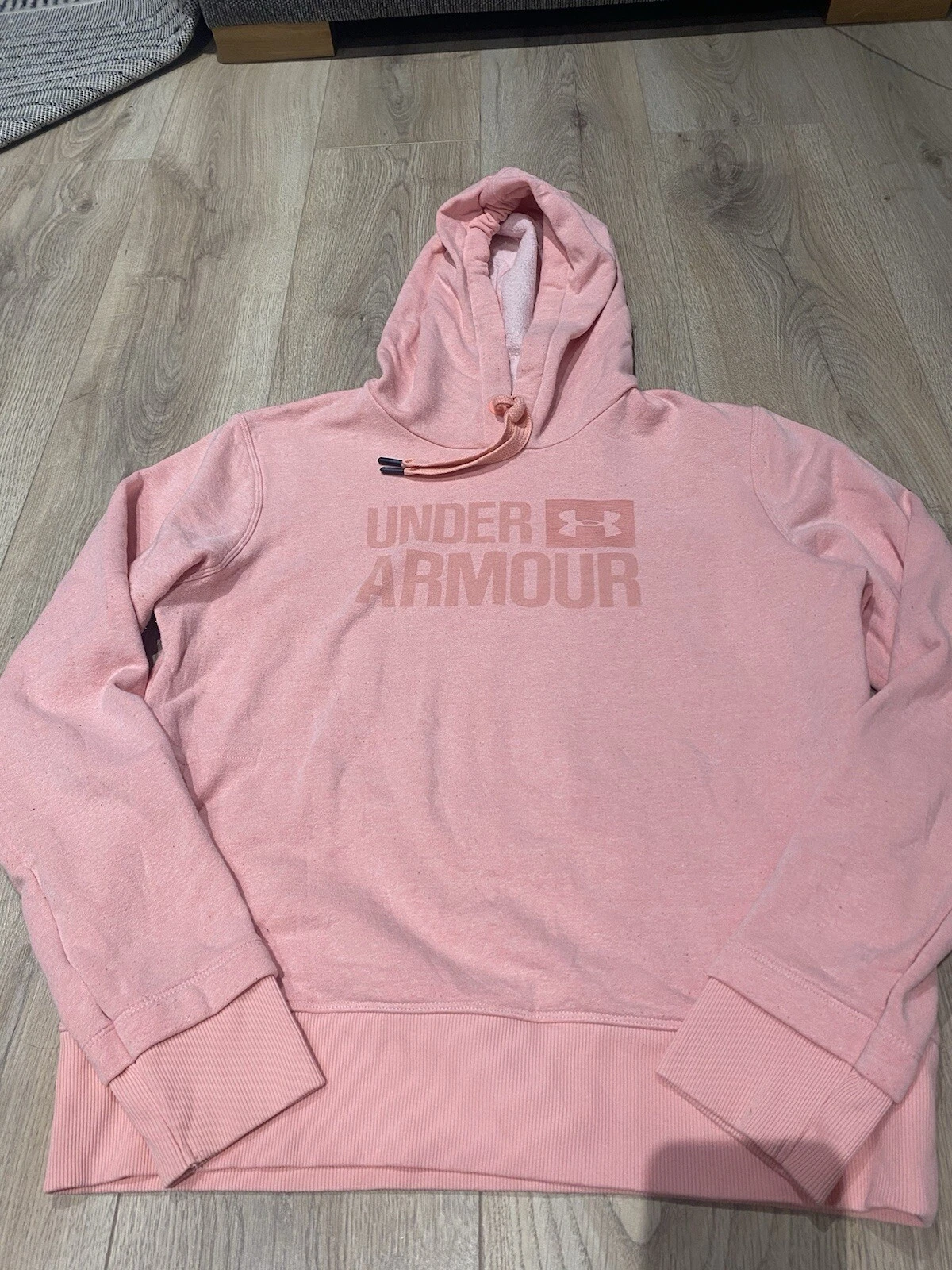 Under Armour Threadborne Sweat Shirt Womens Medium Pink Hoodie Pullover