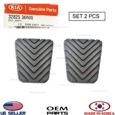 Pedal Pad Brake/Clutch Cover MANUAL T/M OEM 2pcs HYUNDAI KIA *See Compatibility