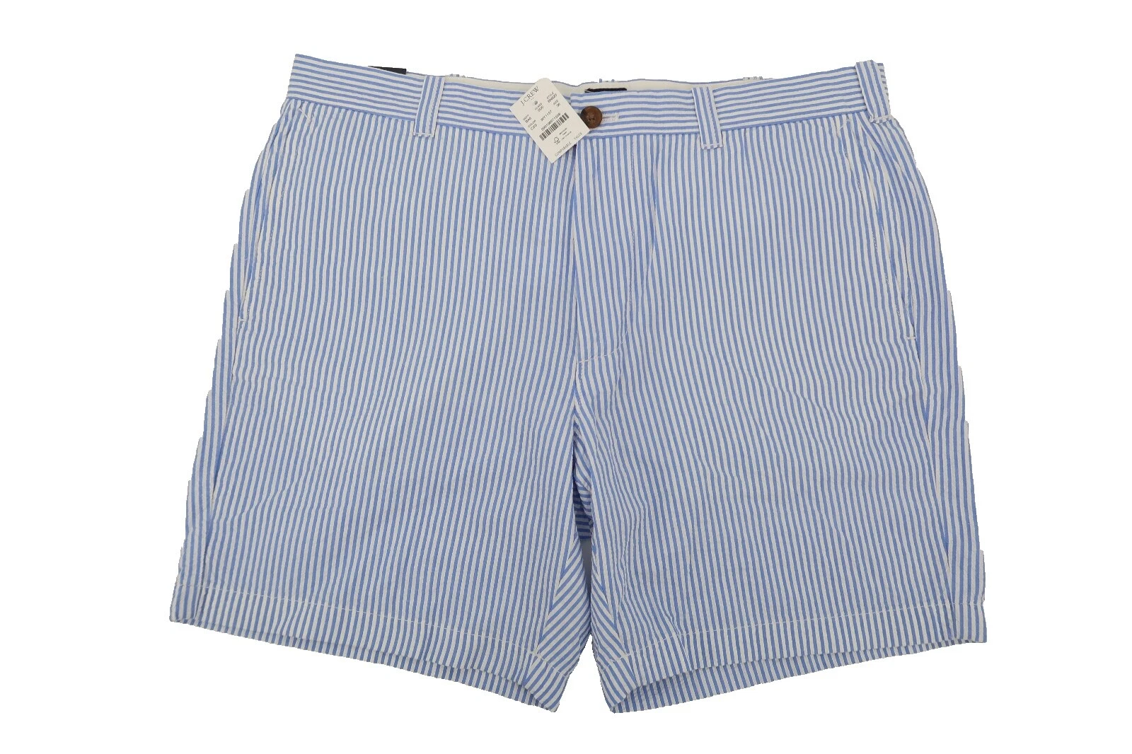 J。 Crew 纯棉条纹短裤男式