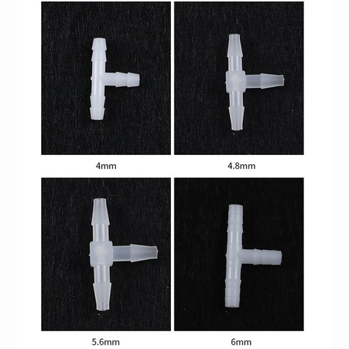 T Piece Hose Pipe Connector Plastic 3 Way Oil Gas Diesel Air Vacuum 1.6mm-15.8mm - Picture 4 of 6